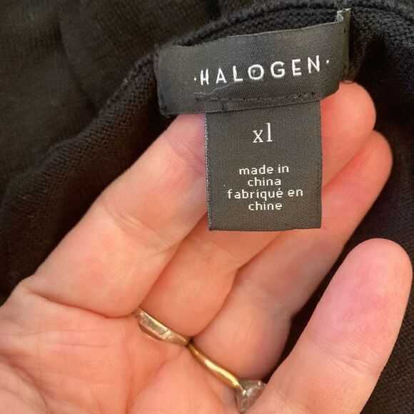 Halogen crew neck sweater NWOT w/ pretty knit pattern neck🌹 - Picture 5 of 6